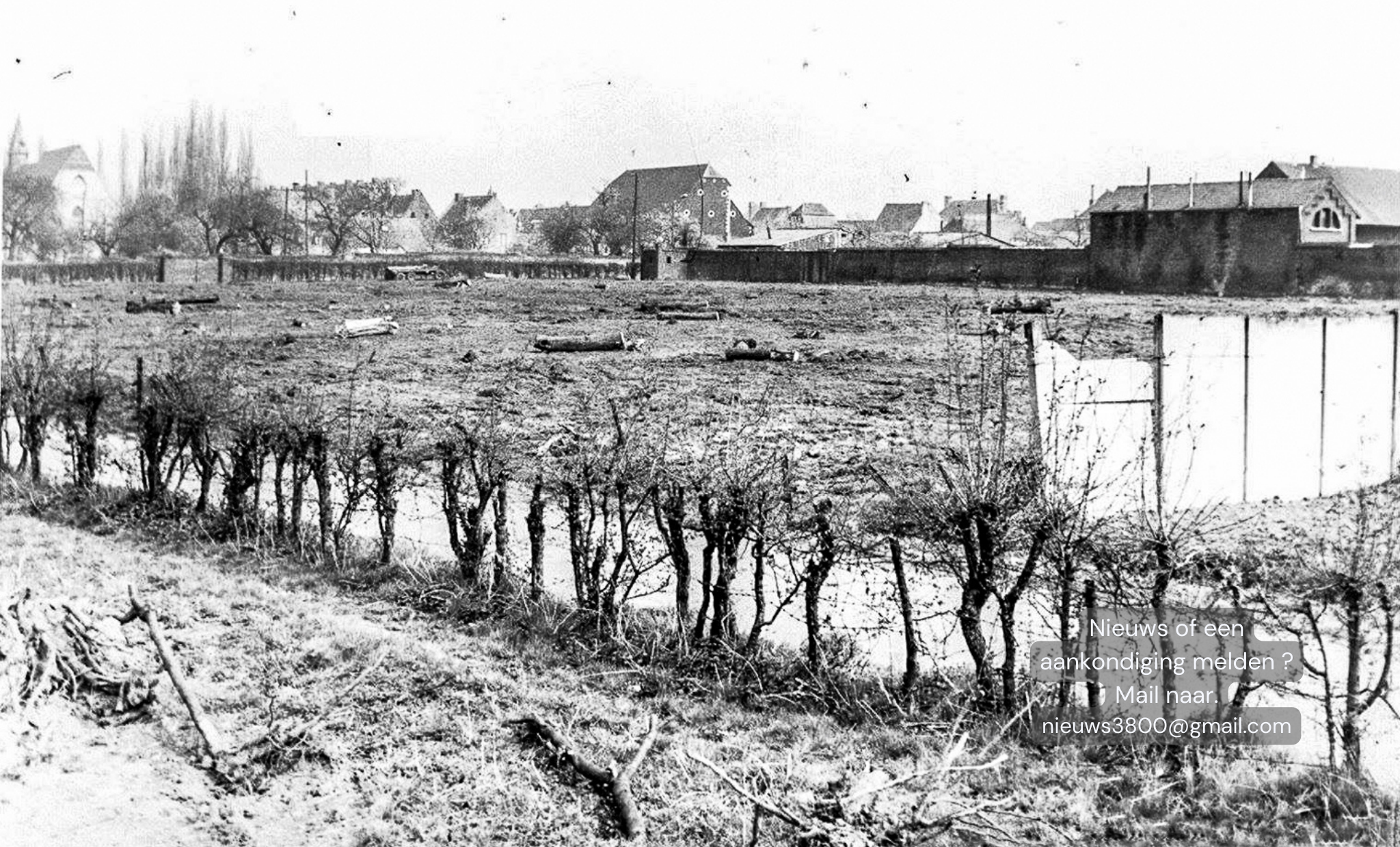 Het terrein waar nu de Veemarkt opstaat van lang geleden