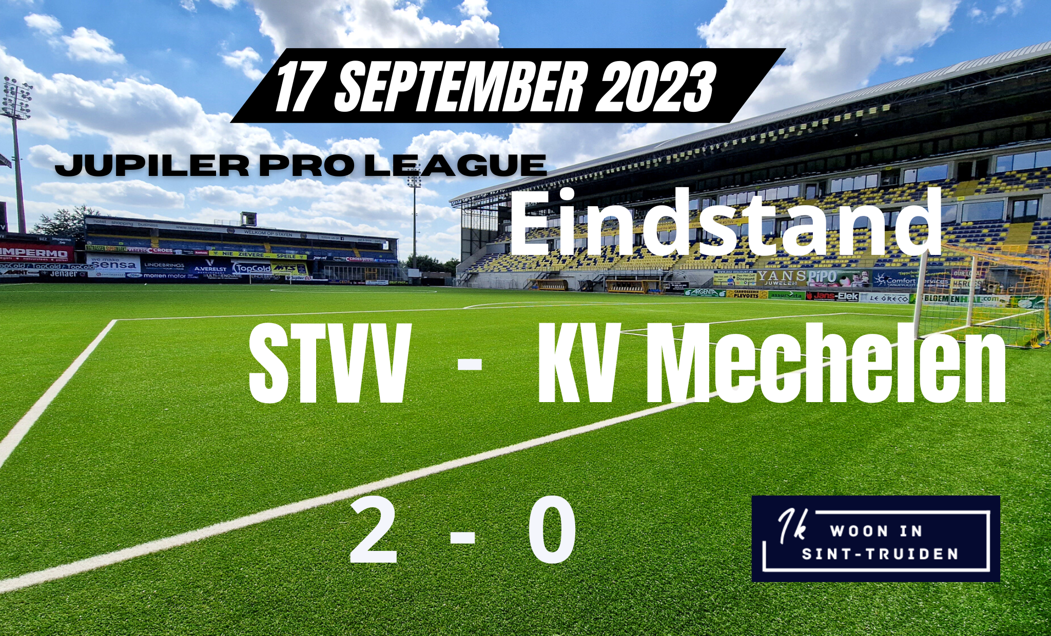 Eindstand STVV – KV Mechelen
