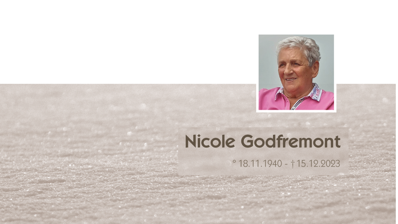 Overlijdensbericht van Nicole Godfremont