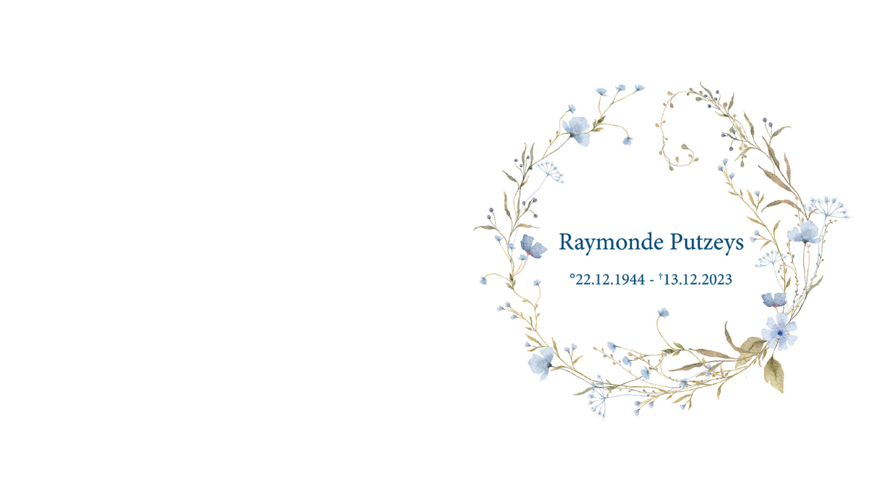 Overlijdensbericht van Raymonde Putzeys