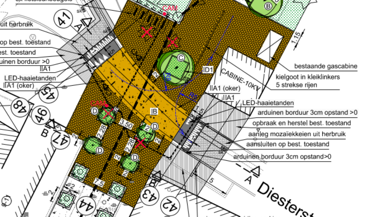 Heraanleg Diesterstraat & fietsring | voorbereidende werken