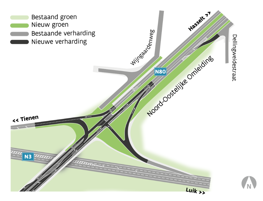 Aanleg fietstunnel N80xN3: Maandag 19 februari 2024 start van de werken