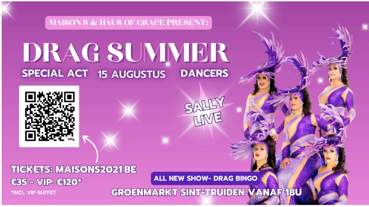 Drag Summer brengt Drag Bingo en een Drag Coverband naar Sint-Truiden