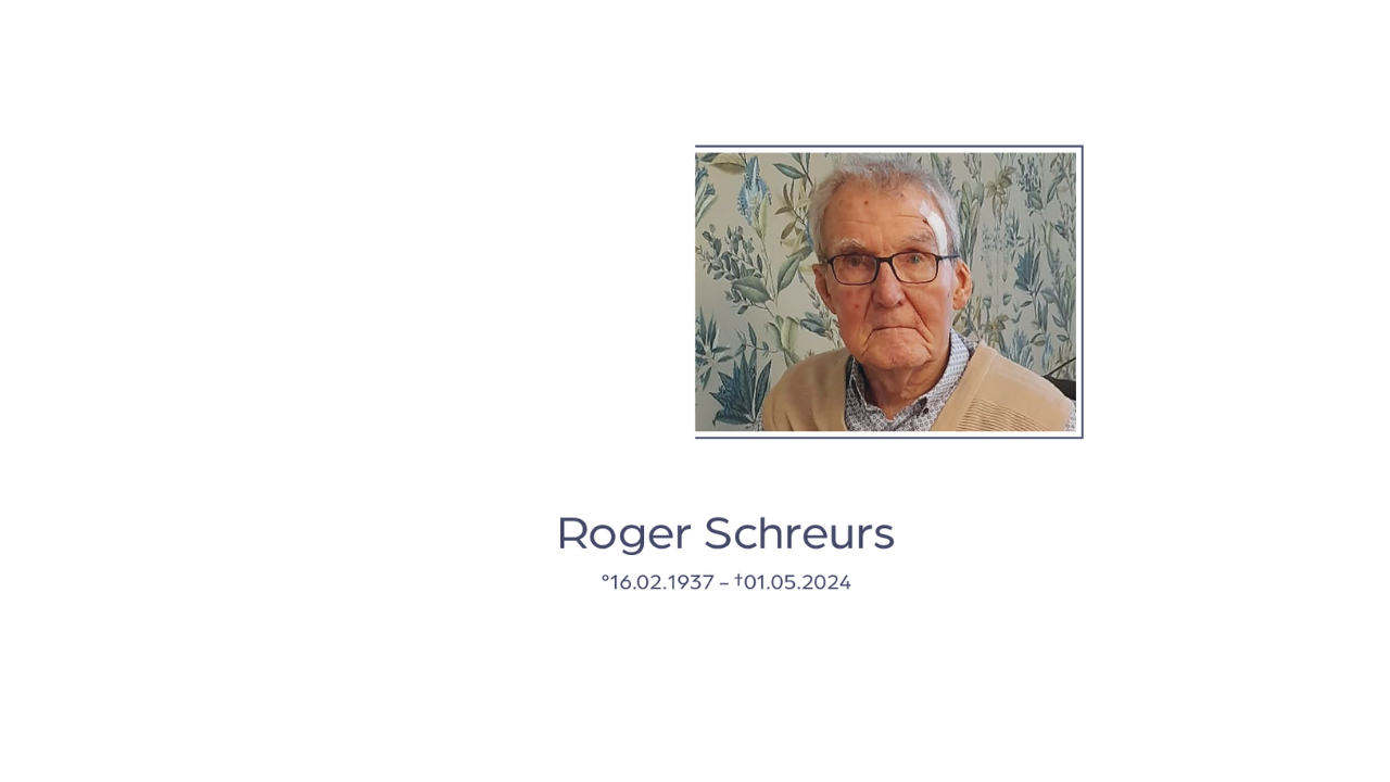 Overlijdensbericht Roger Schreurs