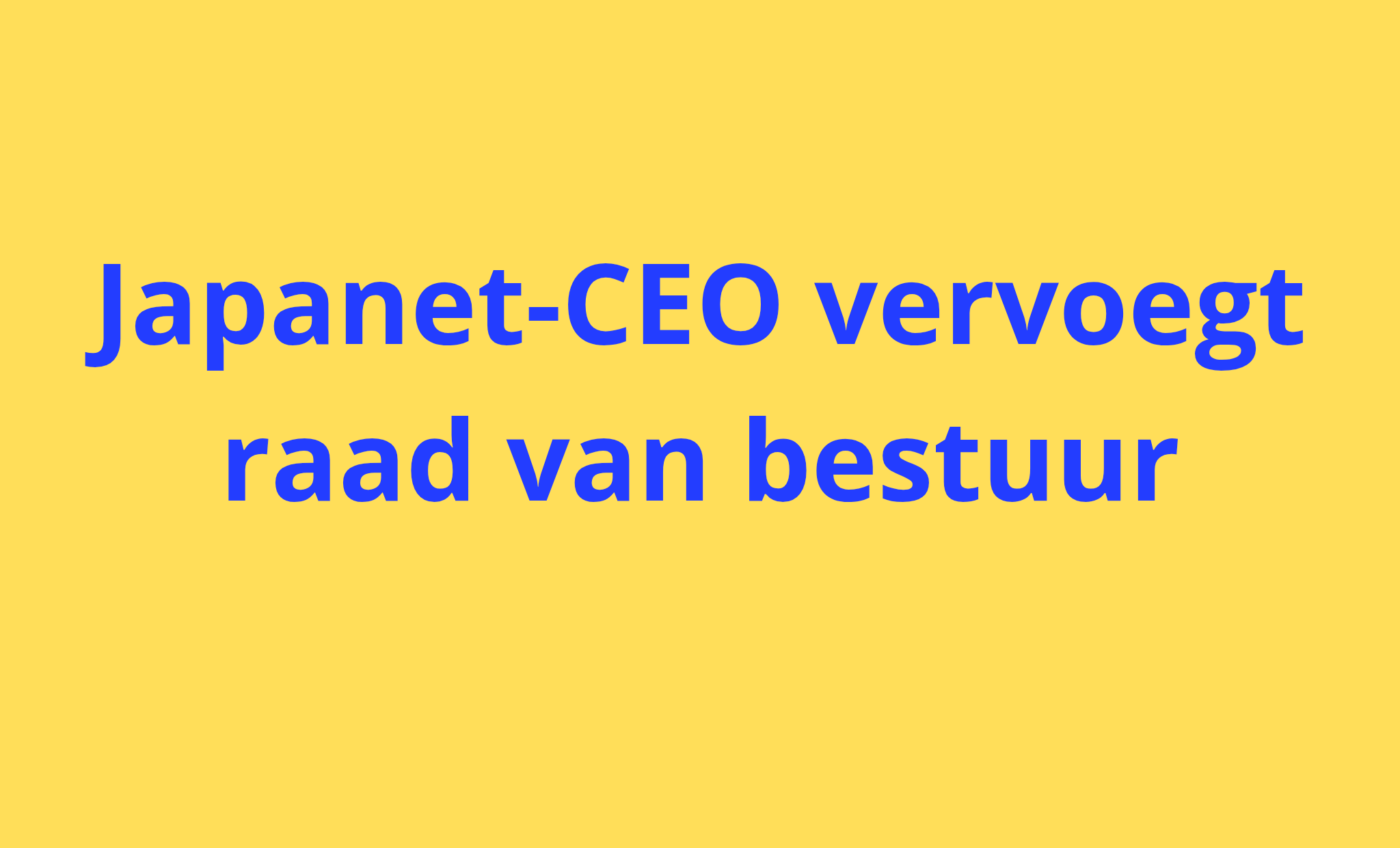 Akito Takata wordt nieuwe bestuurder van STVV