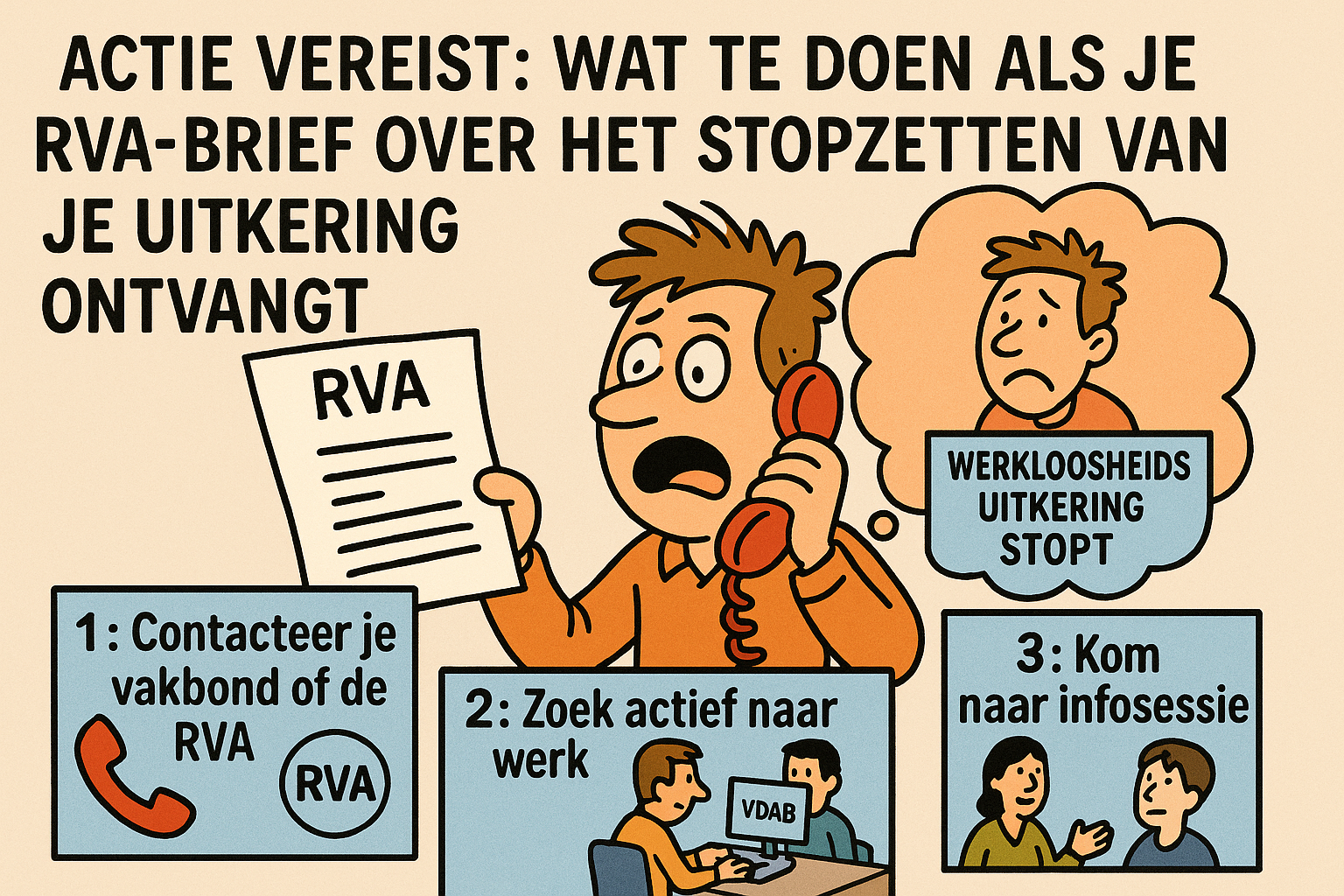 Actie vereist: wat te doen als je RVA-brief over het stopzetten van je uitkering ontvangt