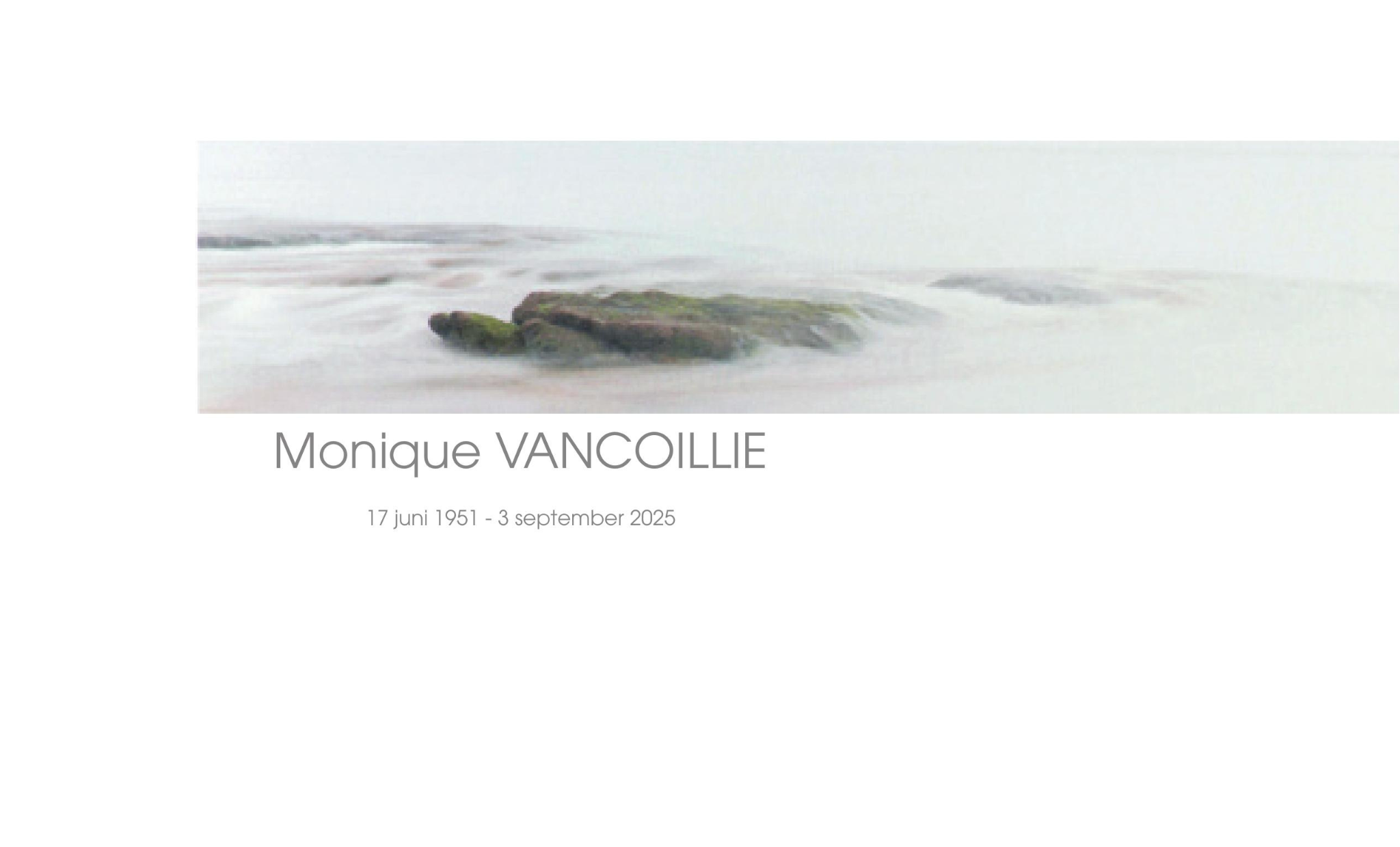 Overlijdensbericht van Monique VANCOILLIE